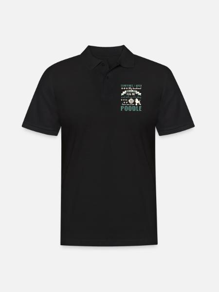 Caniche câlin mon caniche - Polo Homme - noir