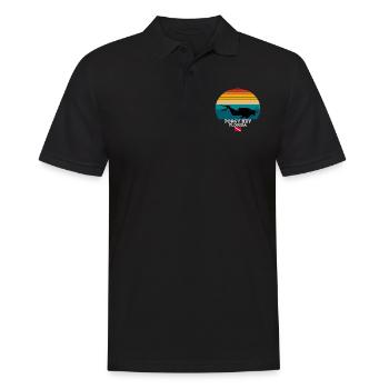 Porgy Key Plongée sur les îles américaines - Polo Homme - noir - Devant - Kai (181cm)