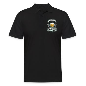 Bier Saufen Trinken Alkohol Spruch Mir Reichts - Männer Poloshirt - Schwarz - Vorne - Kai (181cm)
