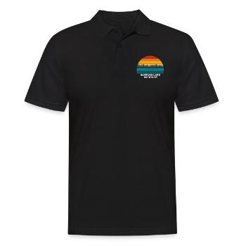 Lac Sanford, Michigan - Polo Homme - noir - Devant - Kai (181cm)