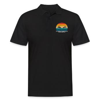 Sulphide Creek Falls (État de Washington) - Polo Homme - noir - Devant - Kai (181cm)