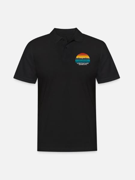 Longyear Lake Minnesota - Men's Polo Shirt - black