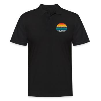 Lake Grinnell New Jersey - Männer Poloshirt - Schwarz - Vorne - Kai (181cm)