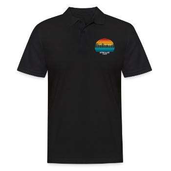 Sites Lake Ohio - Männer Poloshirt - Schwarz - Vorne - Kai (181cm)