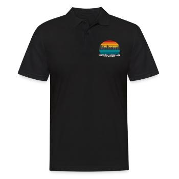 American Horse Lake Oklahoma - Men's Polo Shirt - black - Front - Kai (181cm)