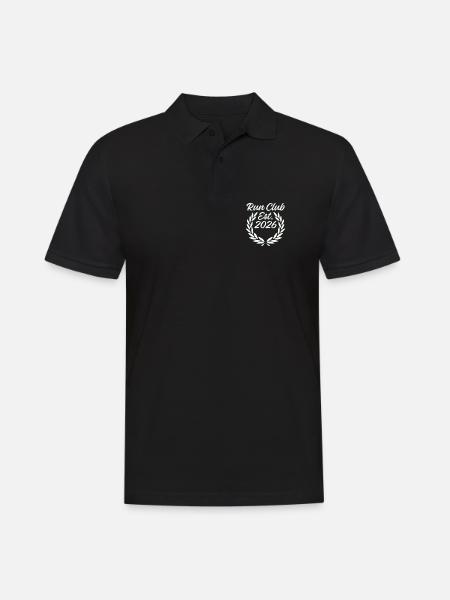 Retro Run Club 2026 T-Shirt - Men's Polo Shirt - black