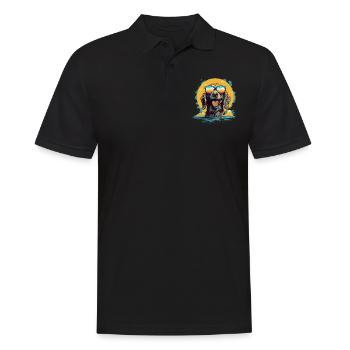 Chien - Polo Homme - noir - Devant - Kai (181cm)