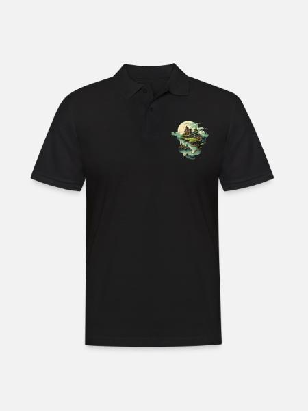 Landscape - Men's Polo Shirt - black