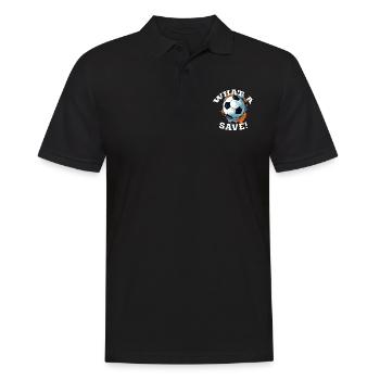Balle de football - Quelle sauvegarde! - Polo Homme - noir - Devant - Kai (181cm)