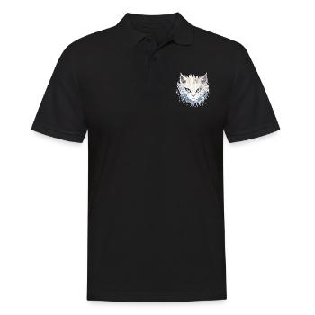 Chat - illustration - Polo Homme - noir - Devant - Kai (181cm)
