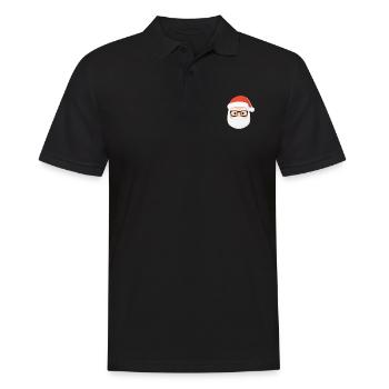 Père Noël - illustration - Polo Homme - noir - Devant - Kai (181cm)