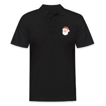 Père Noël - illustration - Polo Homme - noir - Devant - Kai (181cm)