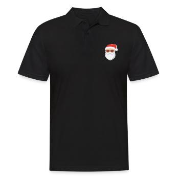 Père Noël - illustration - Polo Homme - noir - Devant - Kai (181cm)