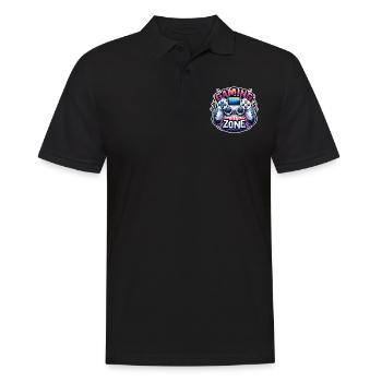 Gaming Zone - Controller Illustration - Männer Poloshirt - Schwarz - Vorne - Kai (181cm)