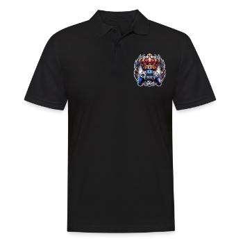 King of Gaming - Controller and Crown Illustration - Men's Polo Shirt - black - Front - Kai (181cm)