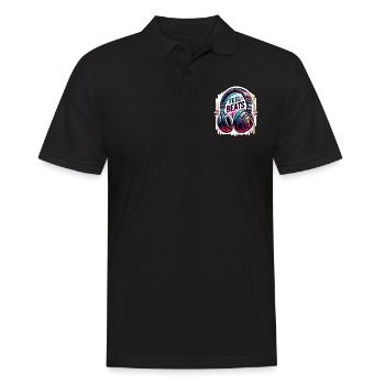 Ressentez les rythmes - Illustration d'un casque - Polo Homme - noir - Devant - Kai (181cm)