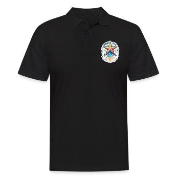 Rêvez grand - Illustration d’étoile filante - Polo Homme - noir - Devant - Kai (181cm)