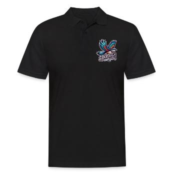 Soar High - bird illustration - Men's Polo Shirt - black - Front - Kai (181cm)
