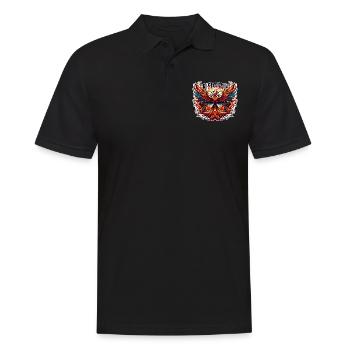 Rise Again - Phoenix Illustration - Men's Polo Shirt - black - Front - Kai (181cm)