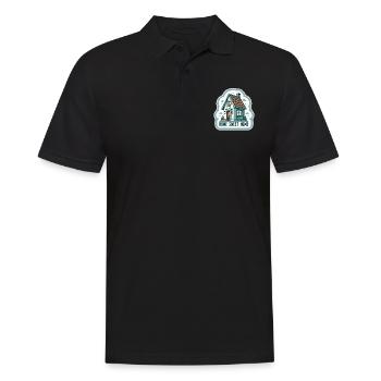 Home Sweet Home - Illustration de maison - Polo Homme - noir - Devant - Kai (181cm)