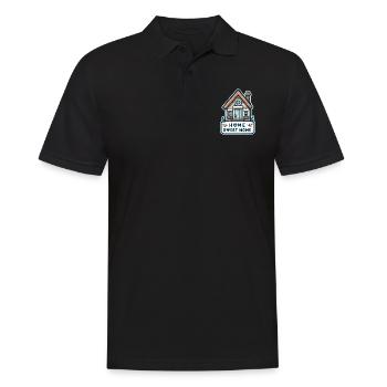 Home Sweet Home - Illustration de maison - Polo Homme - noir - Devant - Kai (181cm)
