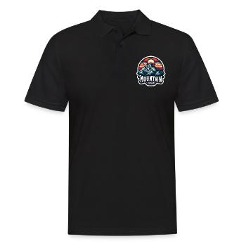 Montagne Haut - Illustration de Berg - Polo Homme - noir - Devant - Kai (181cm)