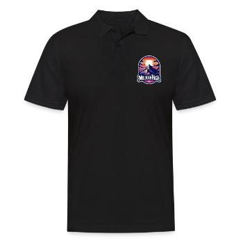Montagne Haut - Illustration de Berg - Polo Homme - noir - Devant - Kai (181cm)