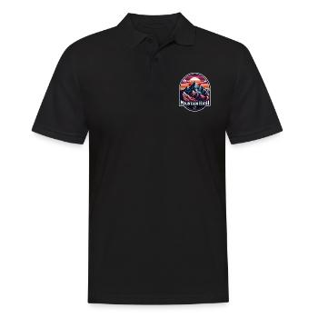 Montagne Haut - Illustration de Berg - Polo Homme - noir - Devant - Kai (181cm)