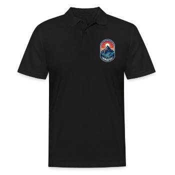 Montagne Haut - Illustration de Berg - Polo Homme - noir - Devant - Kai (181cm)