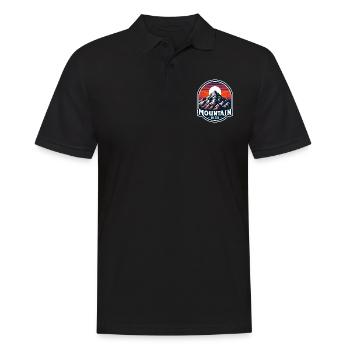 Montagne Haut - Illustration de Berg - Polo Homme - noir - Devant - Kai (181cm)