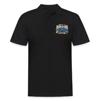 Jeux - Manettes - Polo Homme - noir - Devant - Kai (181cm)