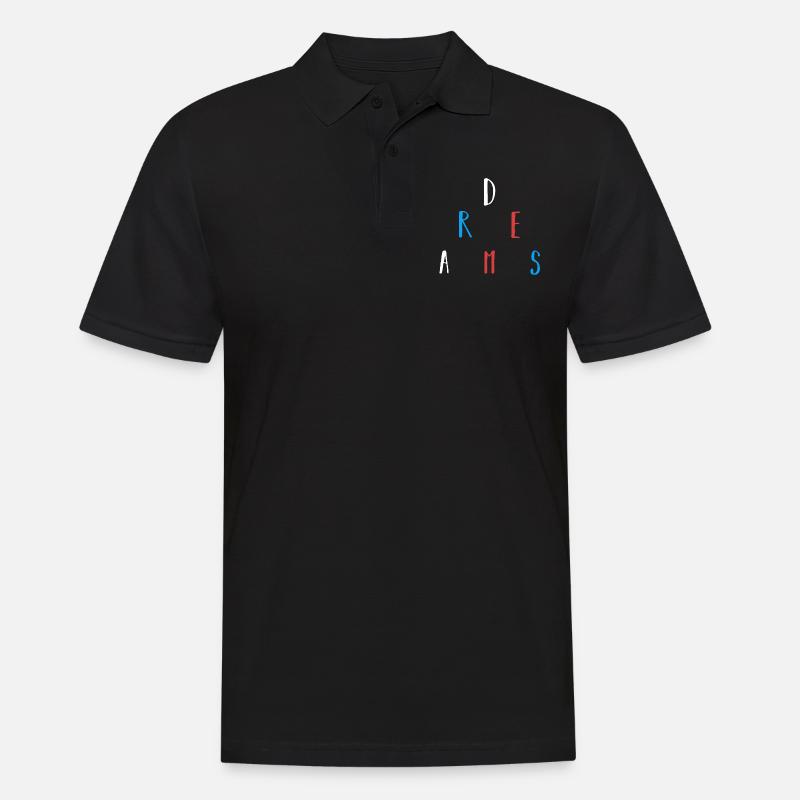 Träume - Männer Poloshirt - Schwarz