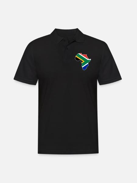Zuid-Afrika - Herre poloshirt - sort