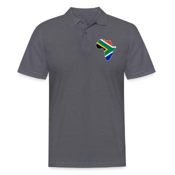 Afrique du Sud - Polo Homme - charbon - Devant - Nico (186cm)