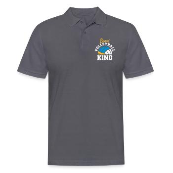 Beach-volley - Polo Homme - charbon - Devant - Nico (186cm)