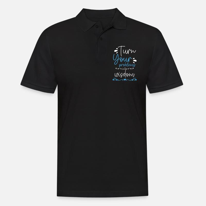Problem Spaß Kein Problem Motto - Männer Poloshirt - Schwarz