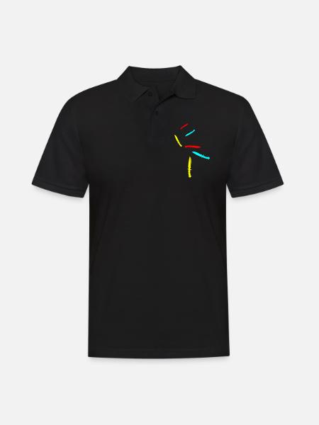 Messer icon - Männer Poloshirt - Schwarz