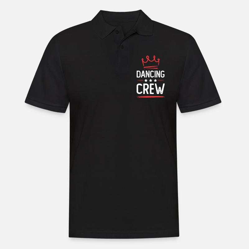Dancing Crew - Männer Poloshirt - Schwarz