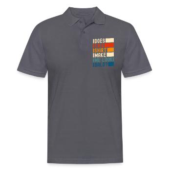 Coupe de cheveux, Homme chauve, Coupe de cheveux - Polo Homme - charbon - Devant - Nico (186cm)