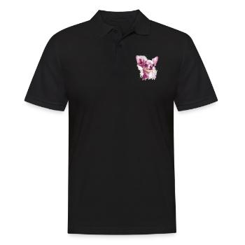 Chihuahua Puppy | Pretty Pink Dog Girly Mom Women - Men's Polo Shirt - black - Front - Kai (181cm)
