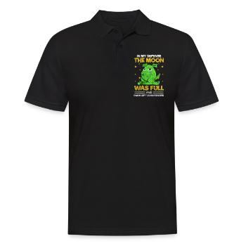 Monster Schreck Gruselig Lustig - Männer Poloshirt - Schwarz - Vorne - Kai (181cm)