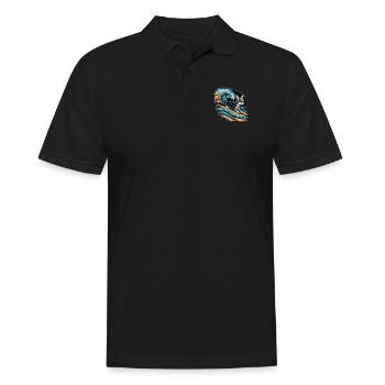 Chihuahua | Surf Cool Planche Surfeur Océan Chien - Polo Homme - noir - Devant - Kai (181cm)