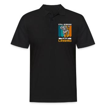 Koala Bär Bär Beuteltier - Männer Poloshirt - Schwarz - Vorne - Kai (181cm)