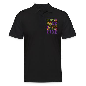 Mardi Gras Music Fun - Men's Polo Shirt - black - Front - Kai (181cm)