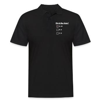 Beer JGA Beer Lovers Funny Party Pils Alcohol - Men's Polo Shirt - black - Front - Kai (181cm)