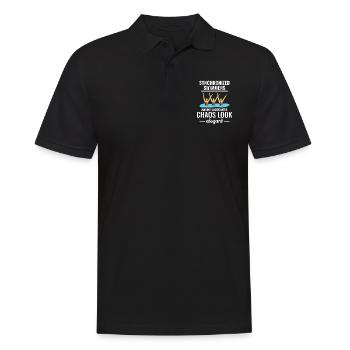 Synchronschwimmen Unterwasser Chaos Elegant - Männer Poloshirt - Schwarz - Vorne - Kai (181cm)