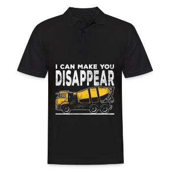 Chauffeur de camion de béton sarcastique travailleur de la construction - Polo Homme - noir - Devant - Kai (181cm)