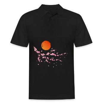 Fleurs de cerisier Sakura Jardinage Japon - Polo Homme - noir - Devant - Kai (181cm)