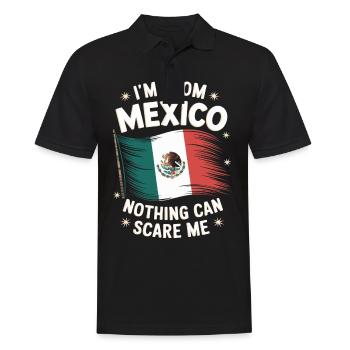 Mexico Mexico Mexican Spanish - Men's Polo Shirt - black - Front - Kai (181cm)