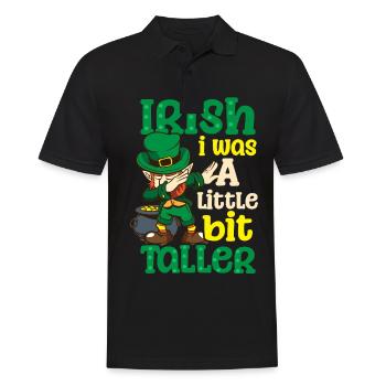 Drôle de St Patricks Day Iris était plus grande - Polo Homme - noir - Devant - Kai (181cm)